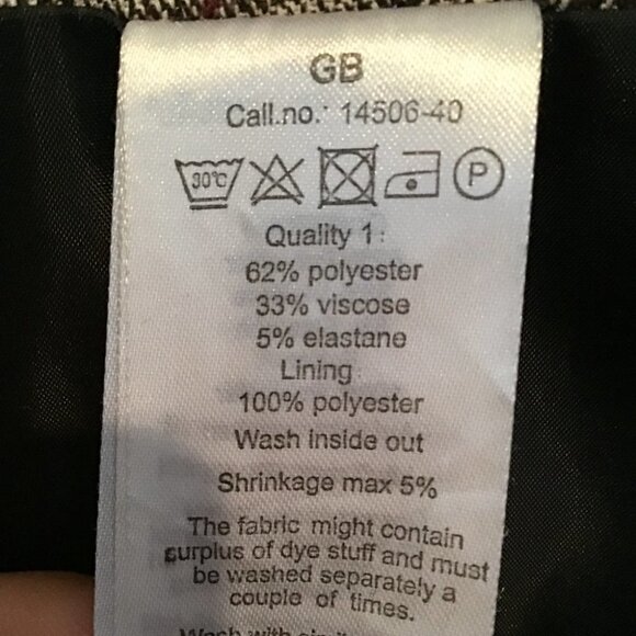 SOYA Concepts Brown Plaid Skirt Size 16 - Picture 8 of 9